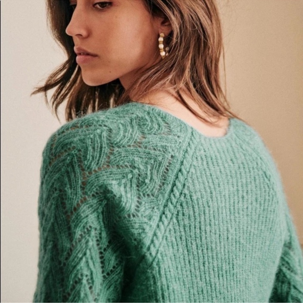 SÉZANE Diane Mohair Wool Knit Jumper Sz XS - Picture 4 of 11